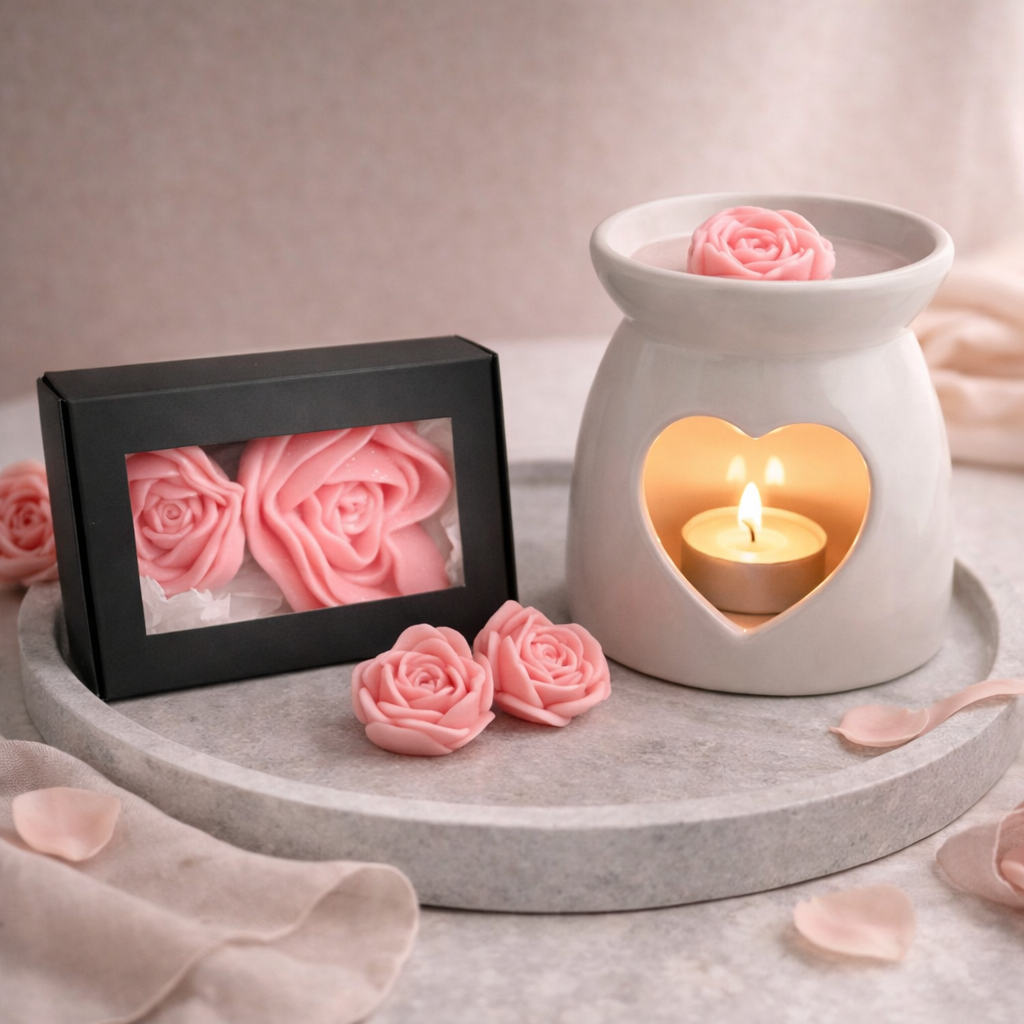 Handmade Rose Wax Melt Set – Gift Ready T.A.V.V. Home