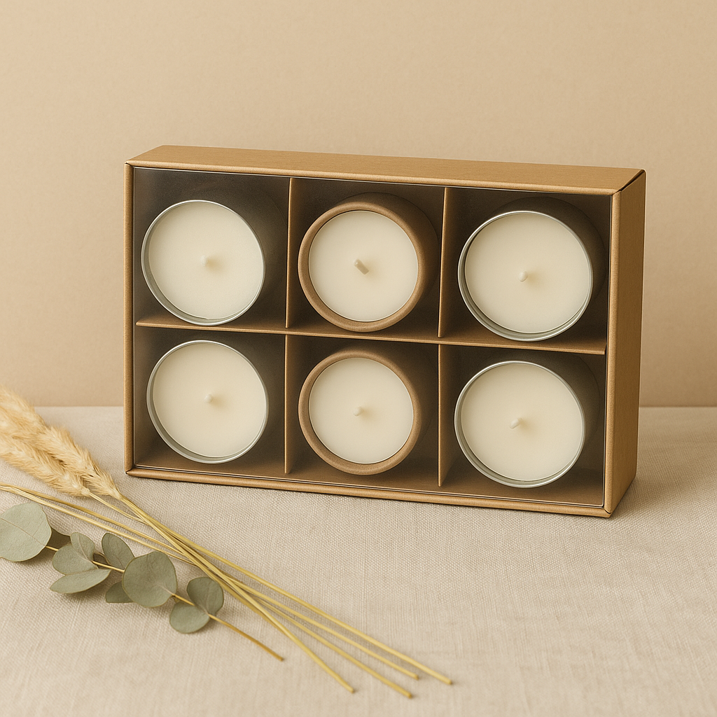 Mini Signature Collection – Set of 6 Concrete Candles | Hand-Poured Soy Candles in Modern Neutral Design T.A.V.V. Home