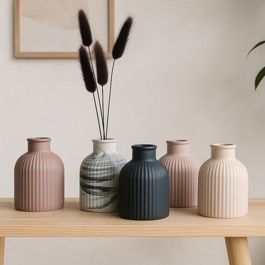 Minimal  Concrete Vase – Modern Handmade Décor T.A.V.V. Home