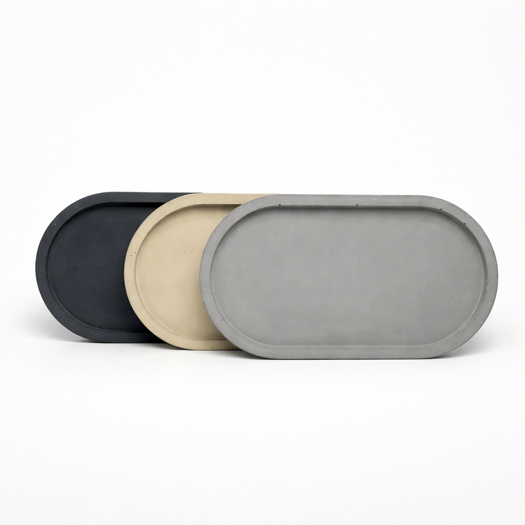 Oval Concrete Tray T.A.V.V. Home