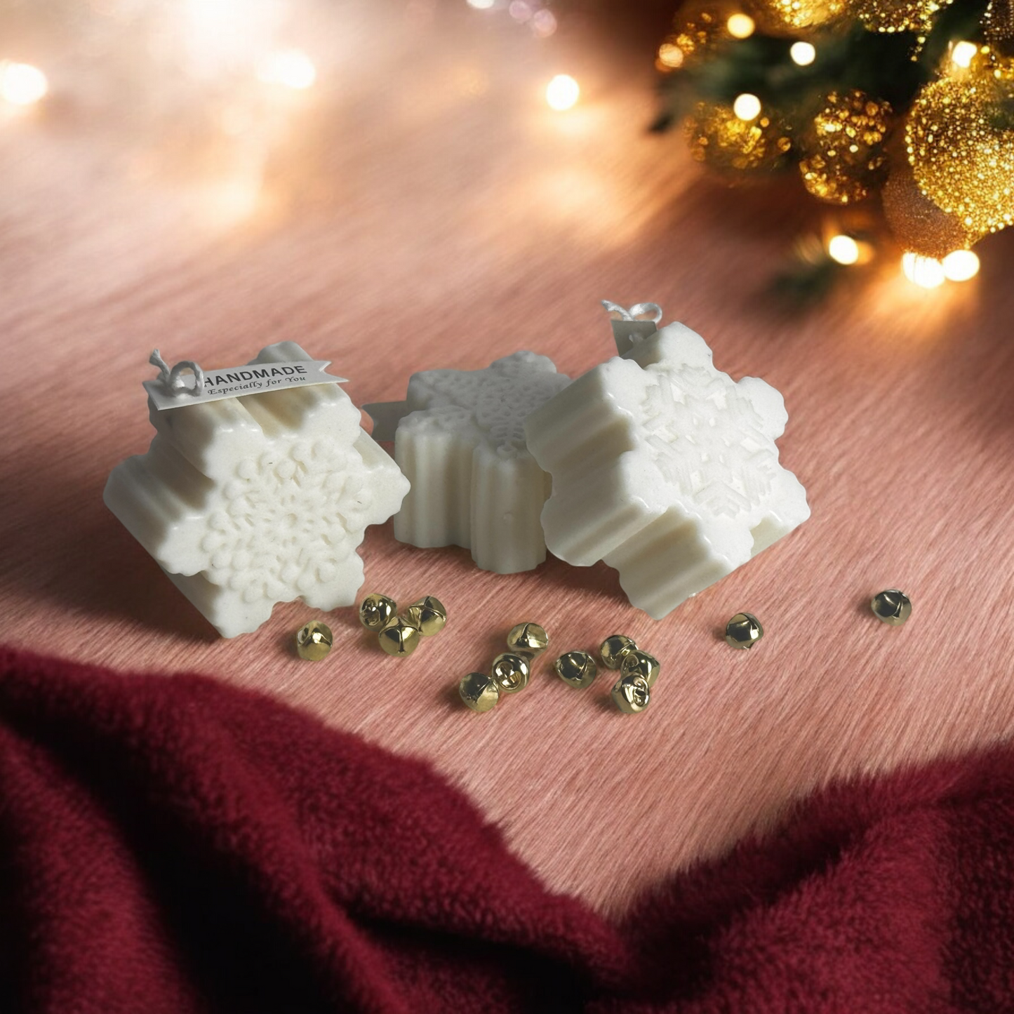 Snowflake Candle – Handcrafted Winter Soy Candle, Holiday Décor & Gift Idea T.A.V.V. Home