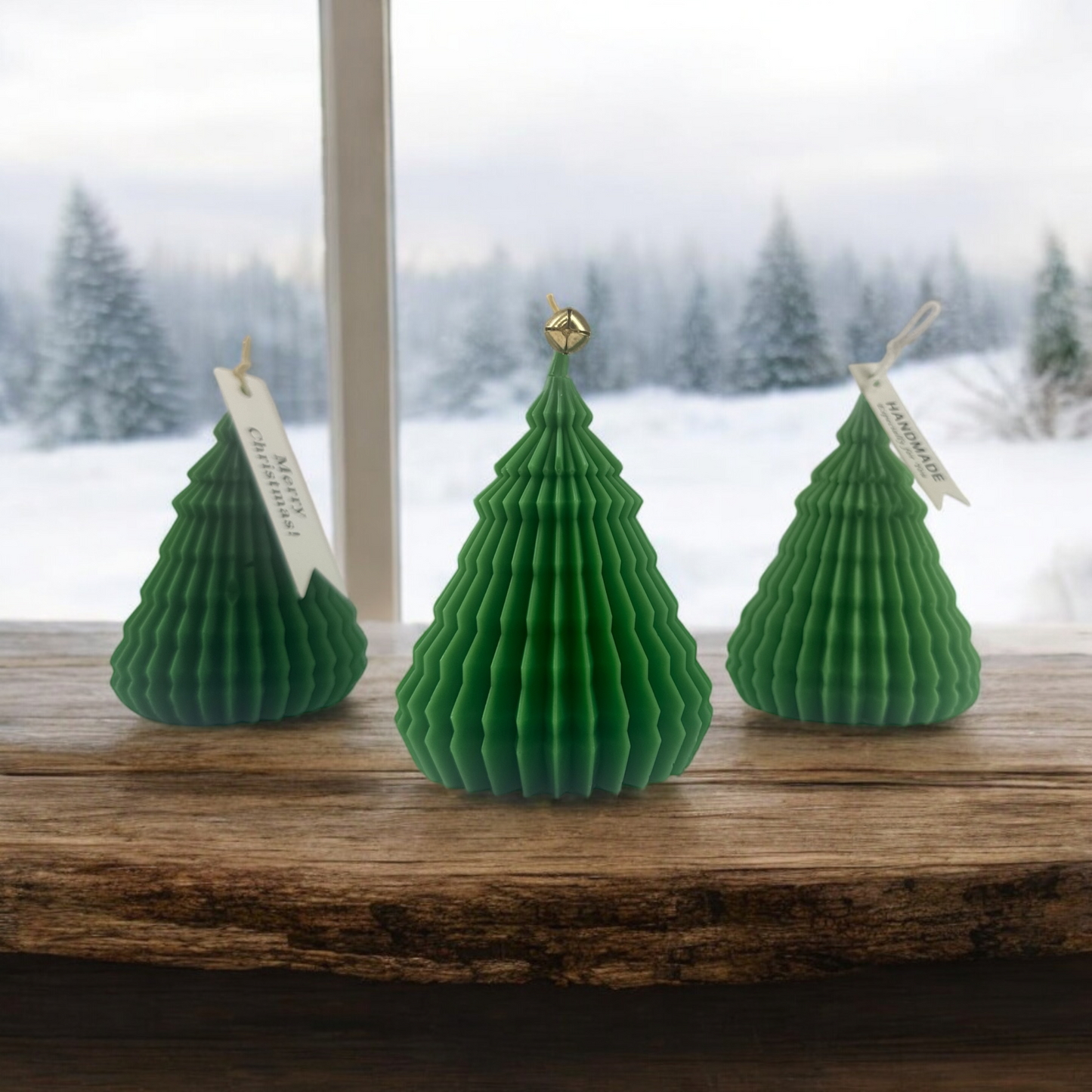 Christmas Tree Candle – Handmade Green Tree Candle, Holiday Décor, Festive Home Accent, Winter Gift, Christmas Centerpiece Candle T.A.V.V. Home
