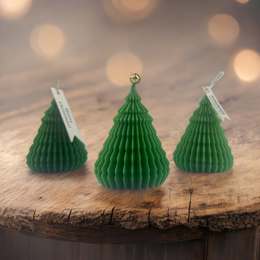 Christmas Tree Candle – Handmade Green Tree Candle, Holiday Décor, Festive Home Accent, Winter Gift, Christmas Centerpiece Candle T.A.V.V. Home