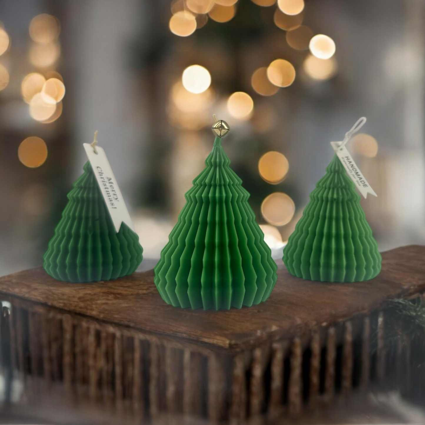 Christmas Tree Candle – Handmade Green Tree Candle, Holiday Décor, Festive Home Accent, Winter Gift, Christmas Centerpiece Candle T.A.V.V. Home