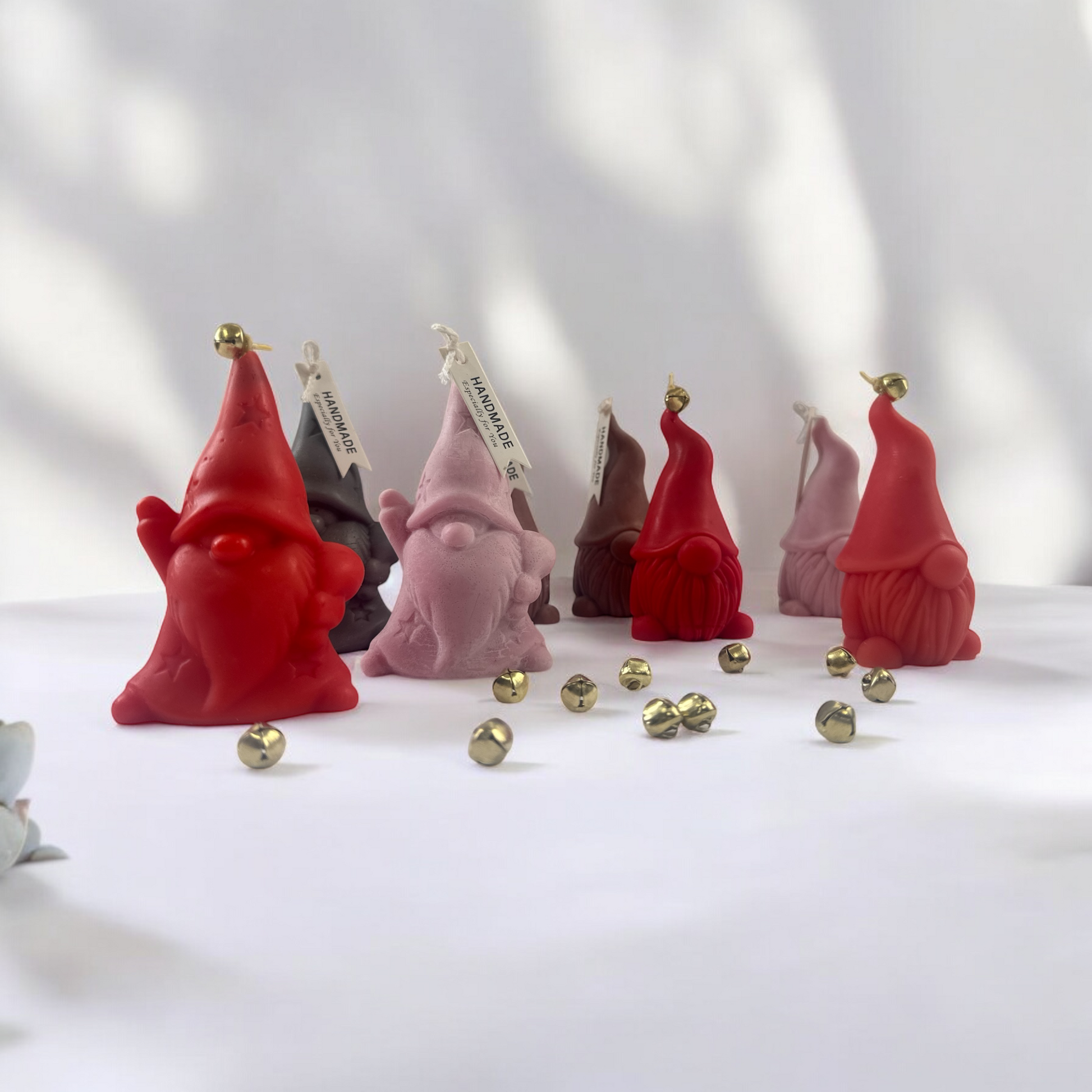 Christmas Gnome Candle – Handmade Nordic Holiday Decor, Cute Santa Gnome Figurine Candle, Winter Gift, Christmas Table Decor T.A.V.V. Home