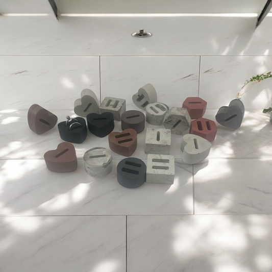 Concrete Ring  Holder – Minimalist Jewelry Stand, Engagement Ring Display, Modern Home Décor Organizer T.A.V.V. Home