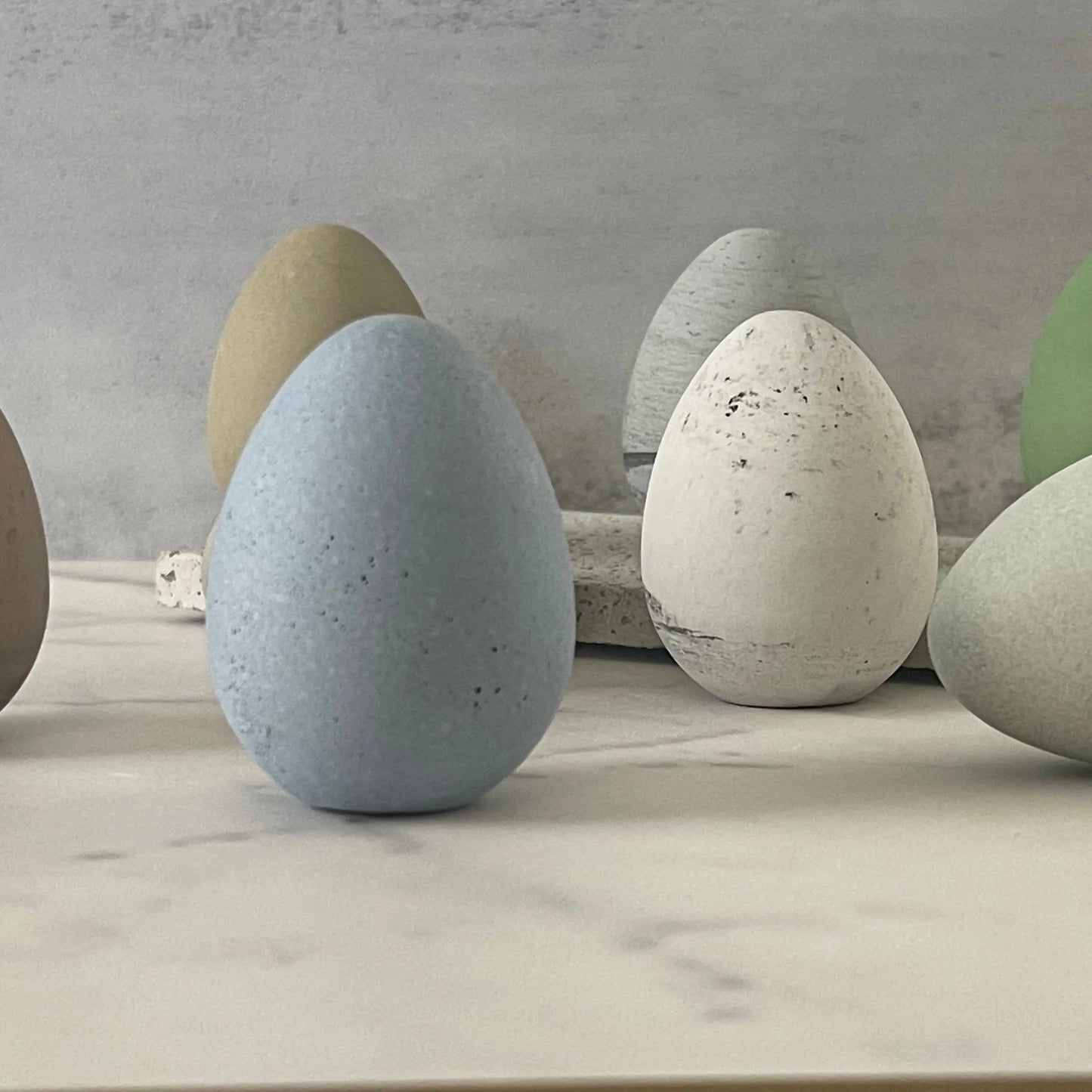 Concrete Easter eggs