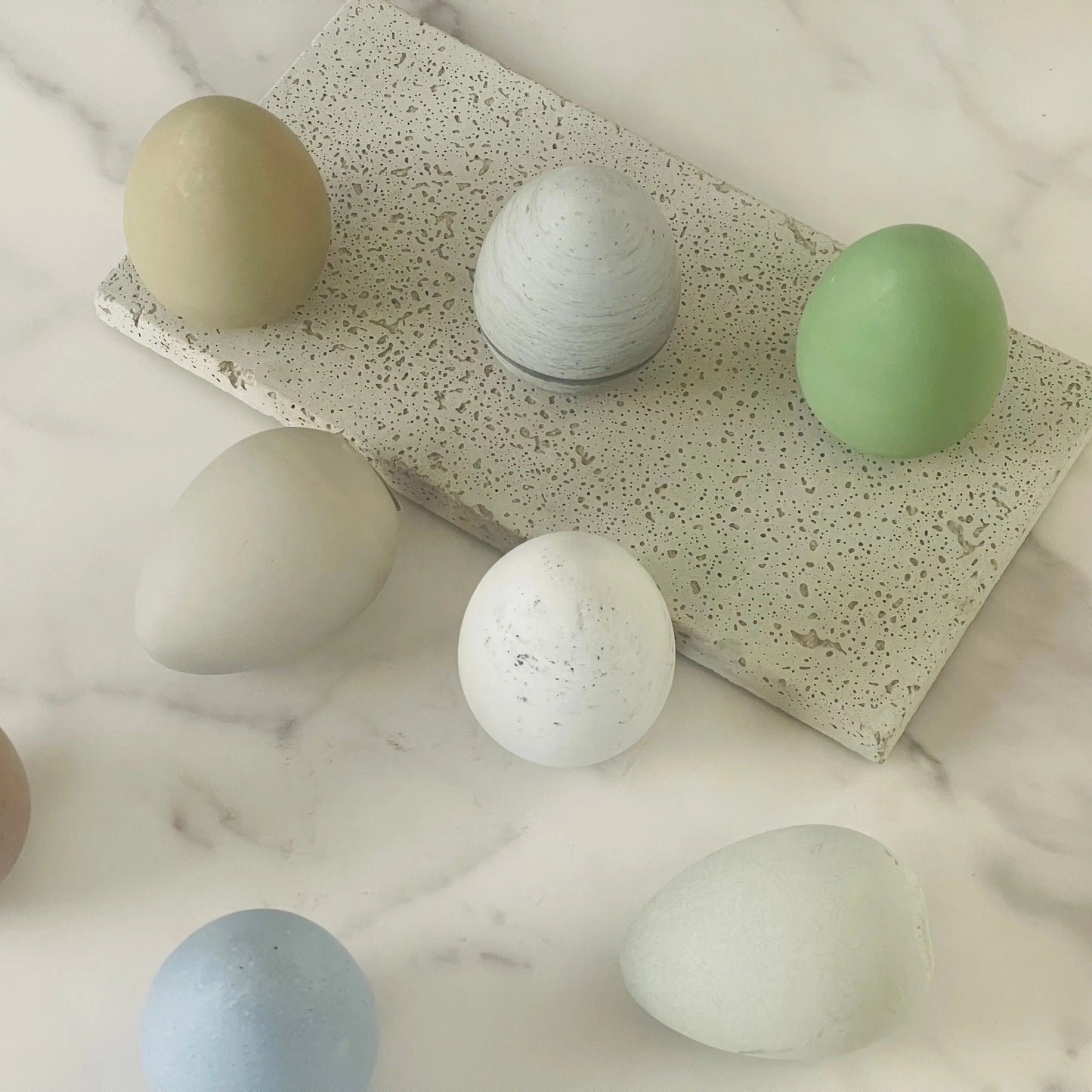 Concrete Easter eggs